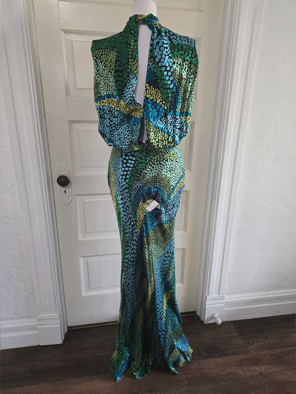Saloni Fleur Dot Print Dress - Picture 8 of 13